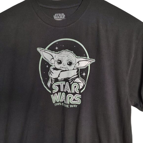 Mad Engine Mens 3XLT  Star Wars The Mandalorian Graphic Black Short Sleeve T-Shi - Picture 2 of 4